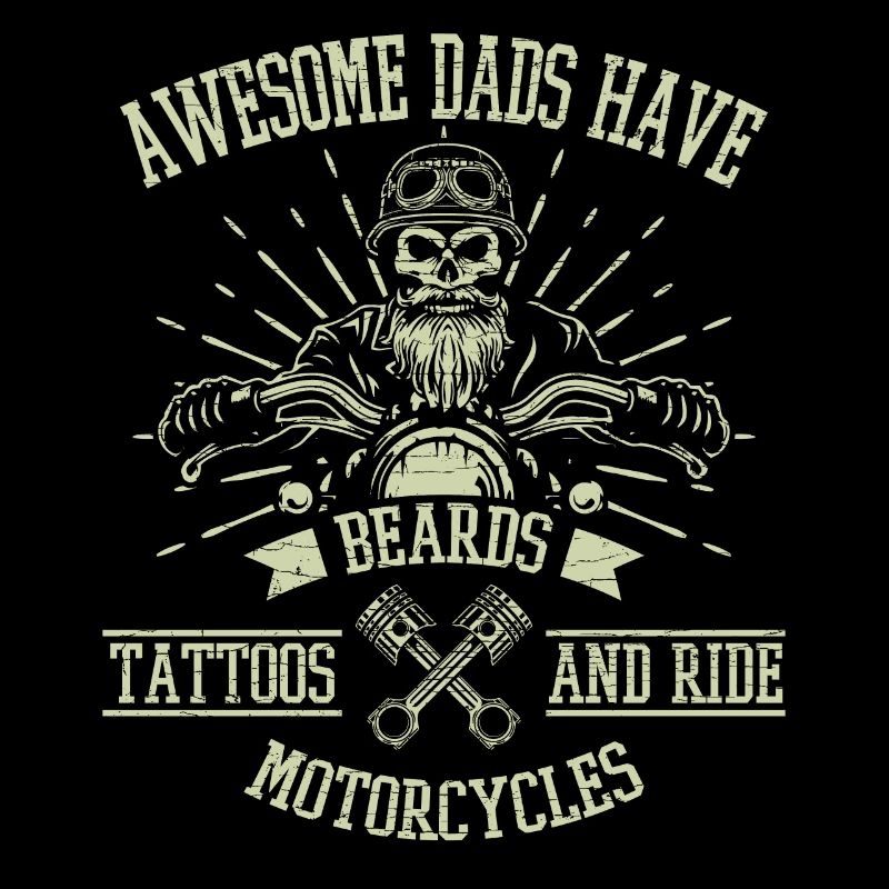 Biker Papa Motorradfahrer