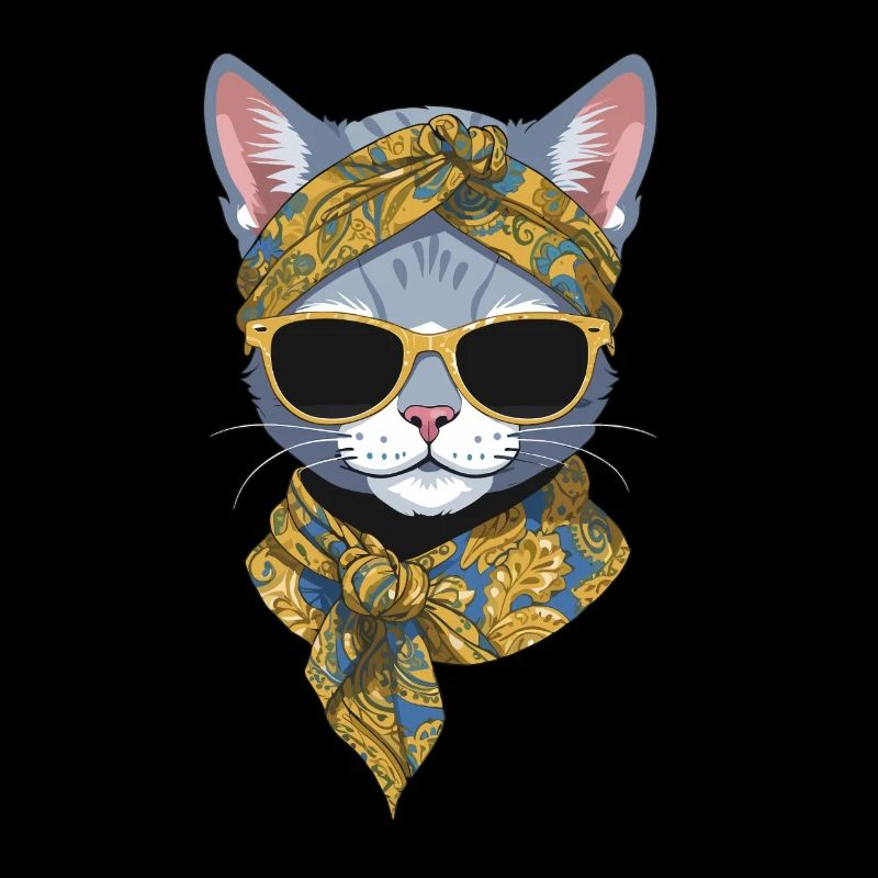 Mignon Chat Maman Cat Amant Maman Style