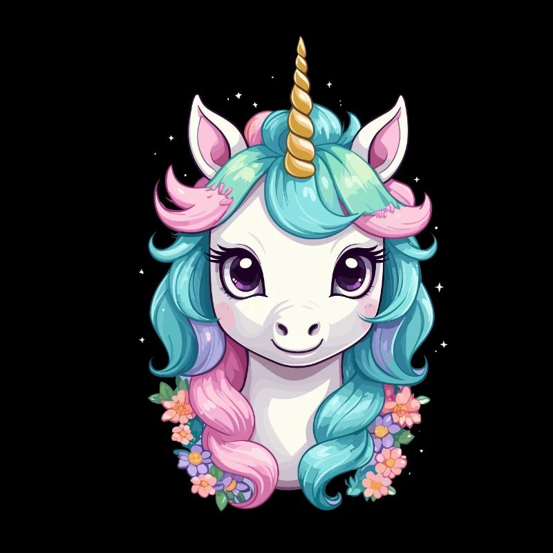 Pastell Farben Lustige Einhörner Süßes Einhorn