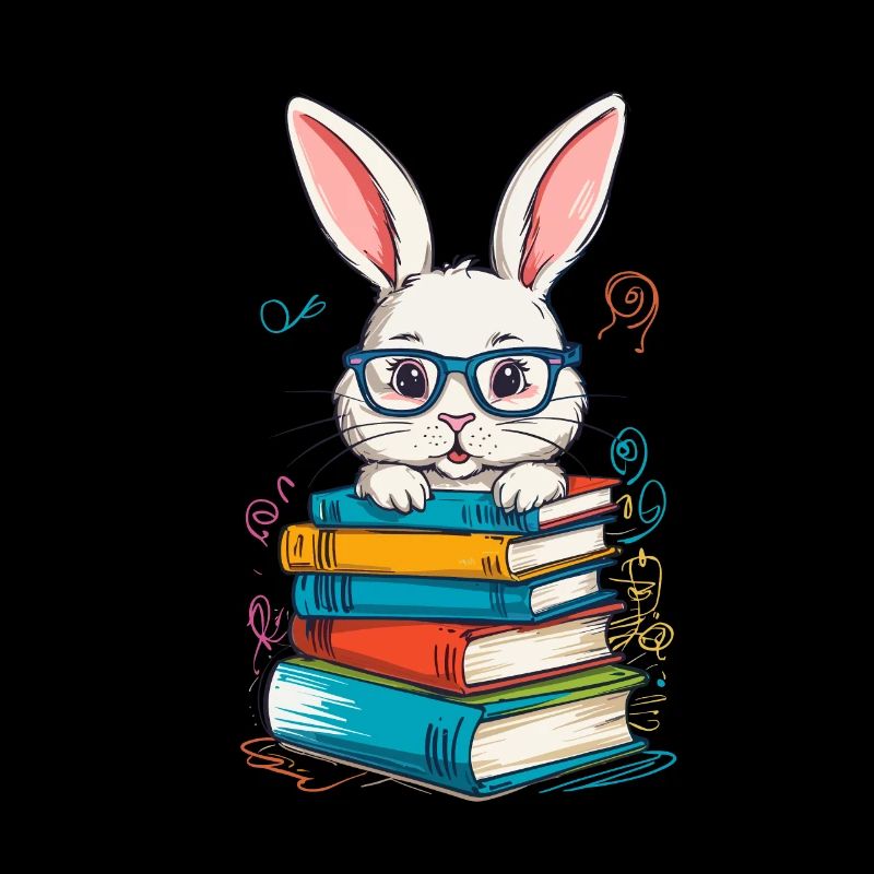 Reading Bunny Funny Books Reading Design