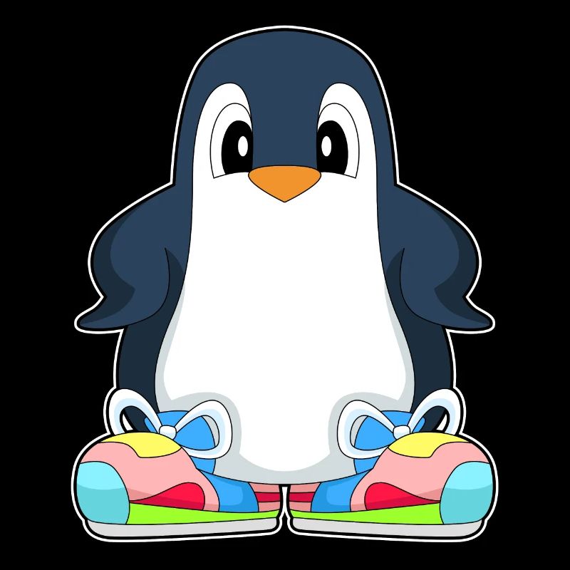Pinguin große Schuhe