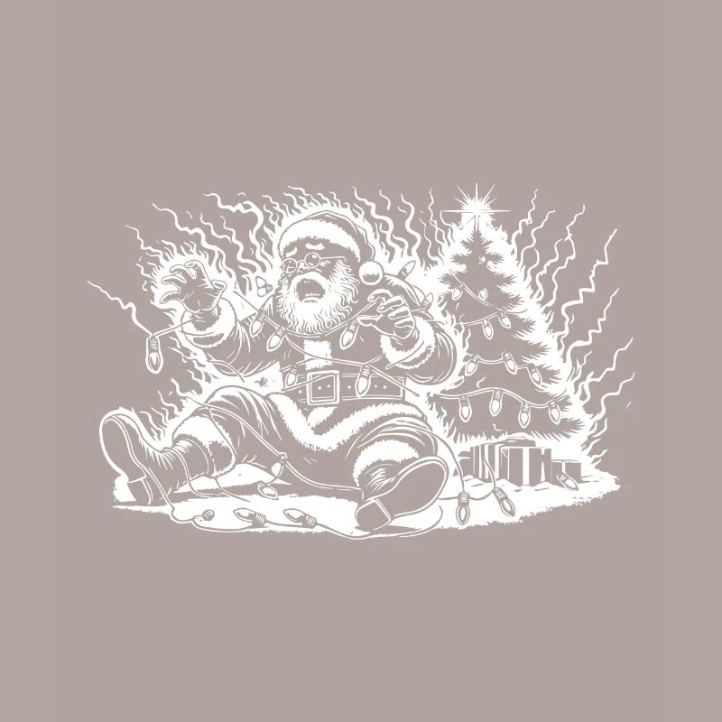Weihnachtsmann Stromschlag Am Baum