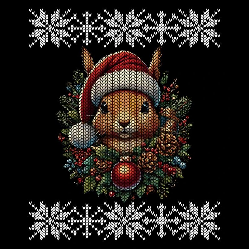 Weihnachtliches Eichhörnchen Im Winterwald