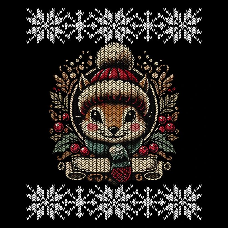 Winter Squirrel Illustration