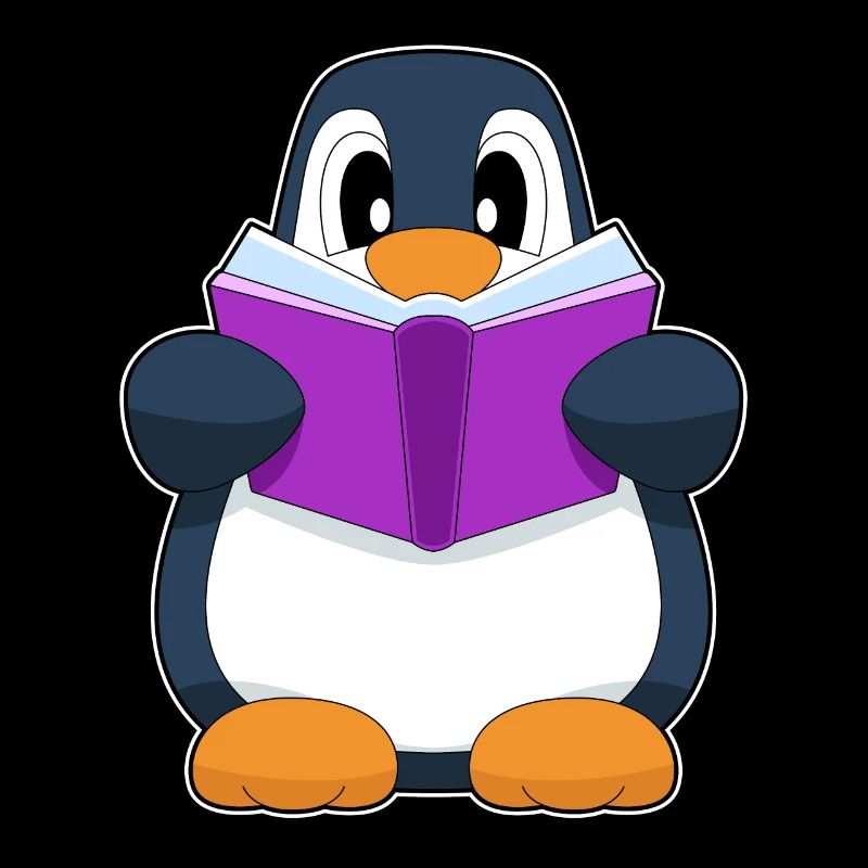 Pinguin Nerd Buch