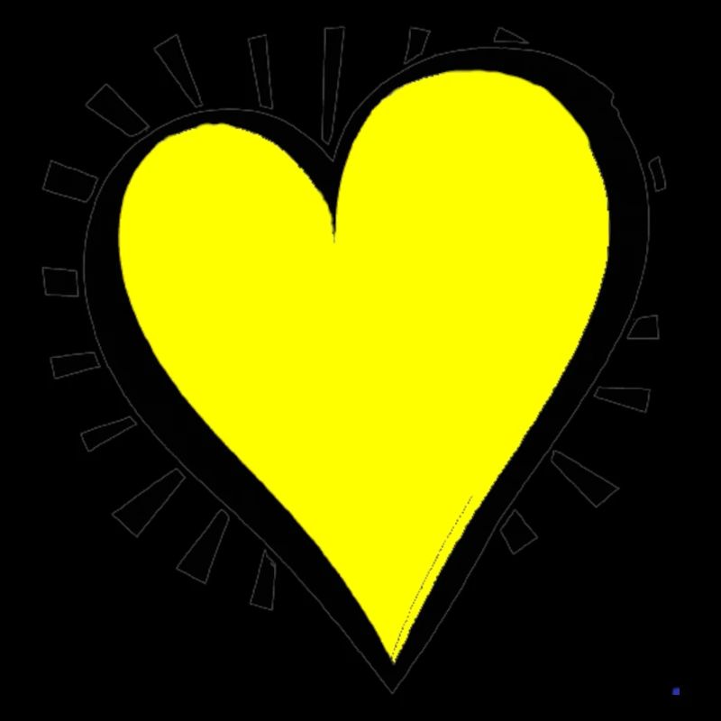 Herz gelb Geschenkidee Liebe Sonne