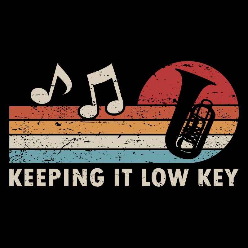 Tuba Player Keeping It Low Key