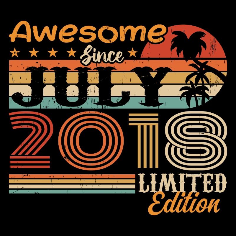 Juli 2018 Juli Geburtstagsgeschenk Juli 2018