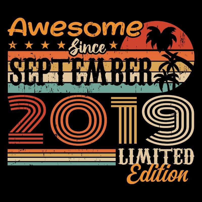 2019 September Vintage Geburtstagsgeschenk 2019
