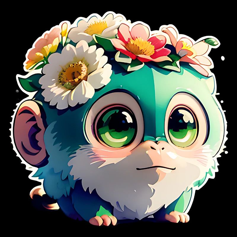 Blumiger Affenfreund