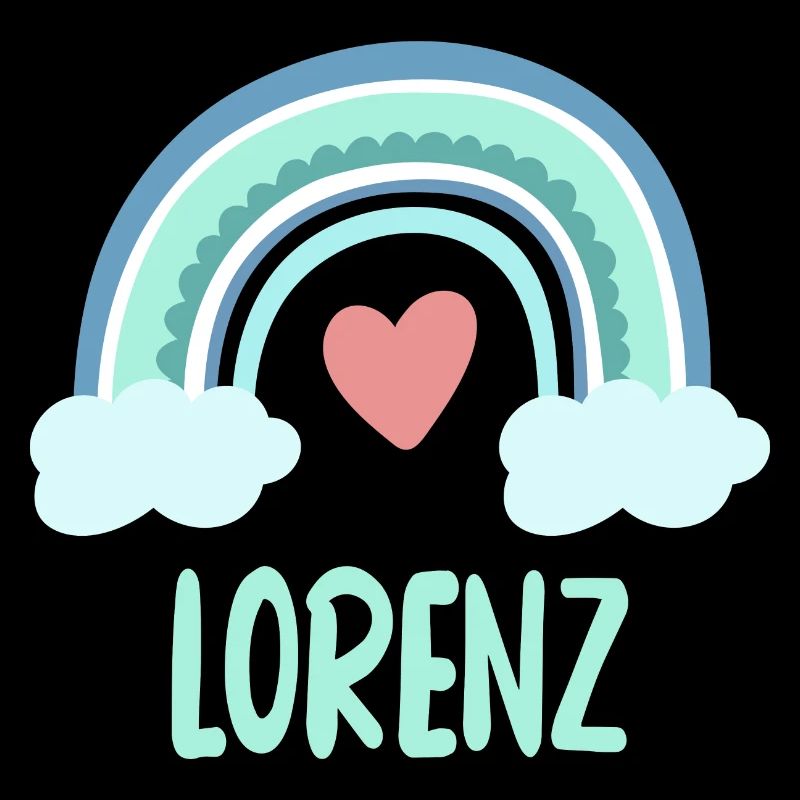 Lorenz Name Regenbogen Baby