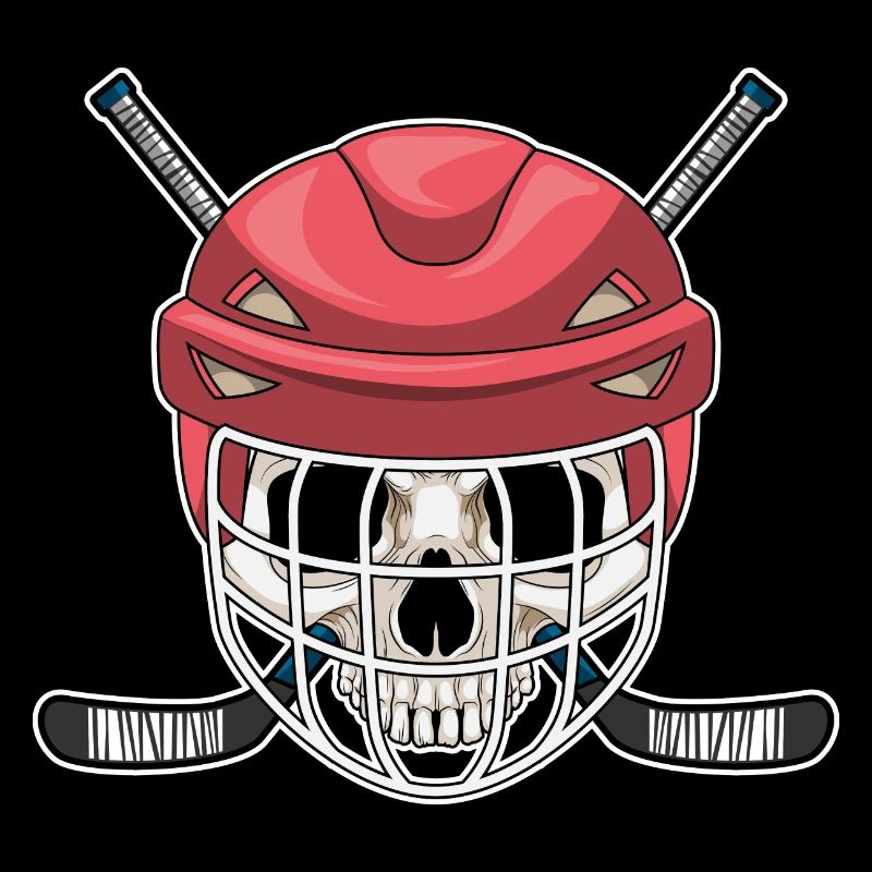 Totenkopf Eishockey Eishockeyschläger