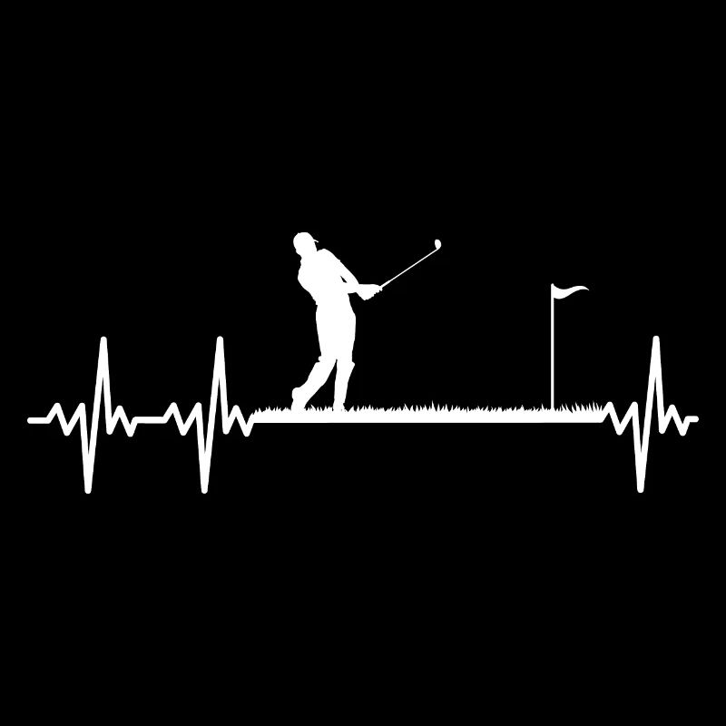 Golf Golfer Golf pulse frequency white