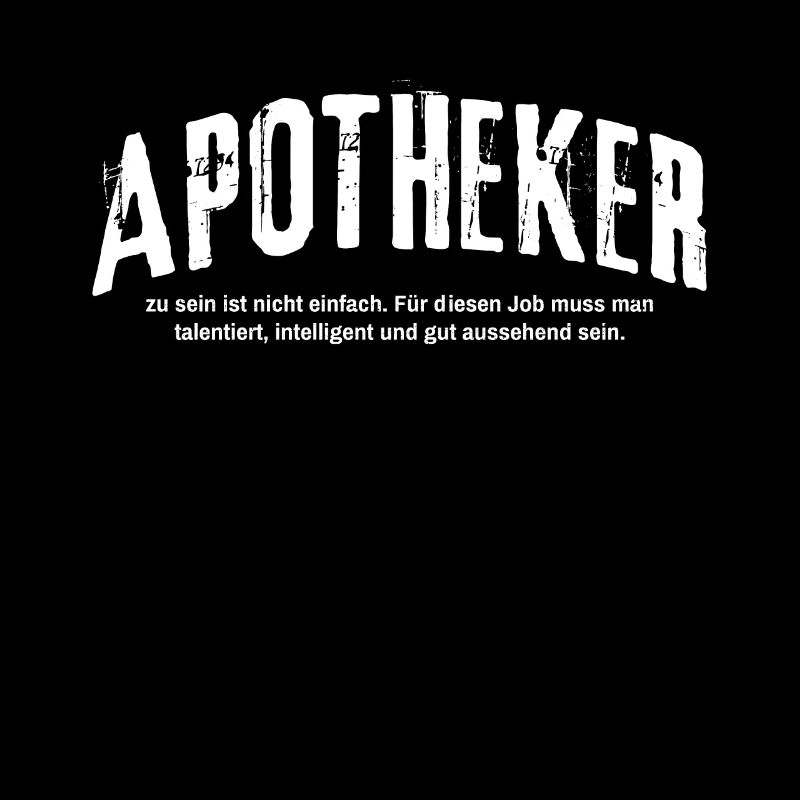 Apotheker zu sein ist nicht einfach Lustiges