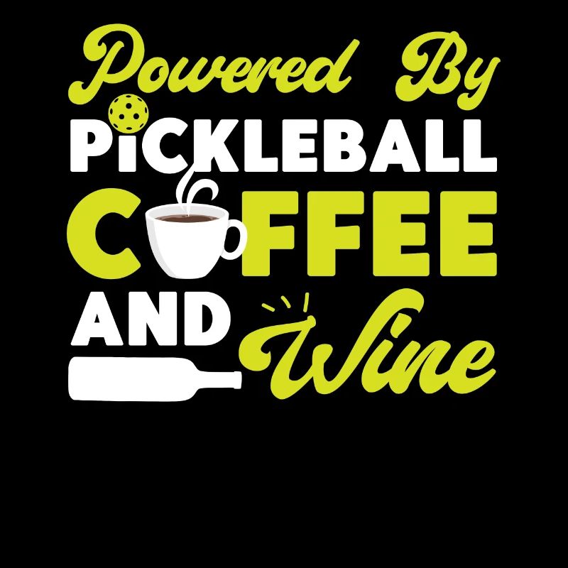 Pickleball Coffee Wine Powered By