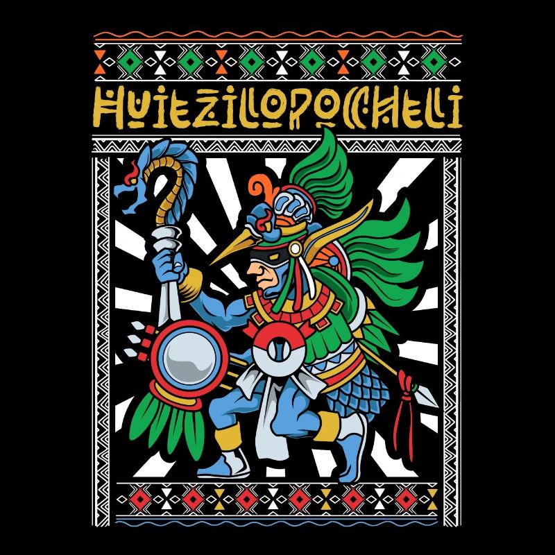 Le dieu aztèque de la guerre - Huitzilopochtli