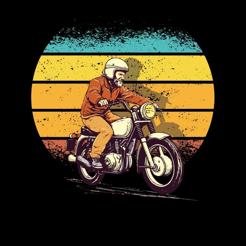 Rétro Simsonfahrer cyclomoteur fan