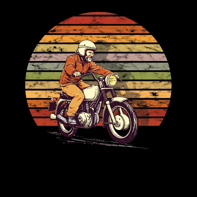 Rétro Simsonfahrer cyclomoteur fan