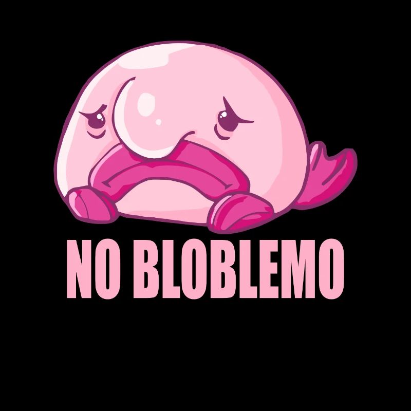 Blobfish Kostüm - Hässliches Blob Fischgesicht -