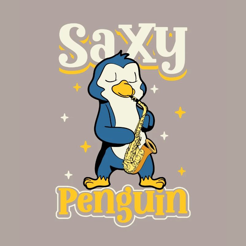 Saxy Penguin - Pinguin Saxophonist