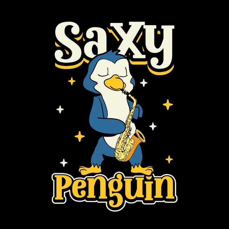 Saxy Penguin - Pinguin Saxophonist