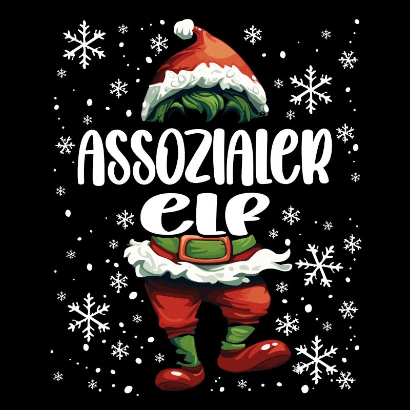 Weihnachtsoutfit Assozialer Elf