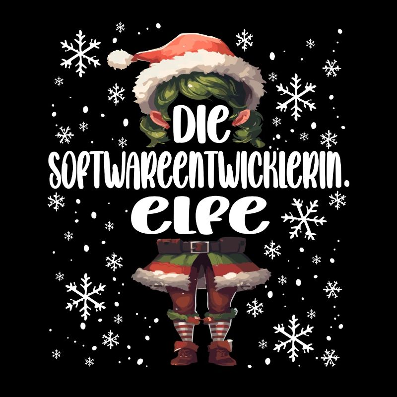 Weihnachtsoutfit Softwareentwicklerin