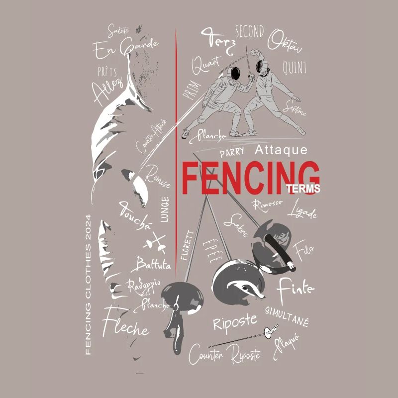 Fechten Begriffe Training Geschenk