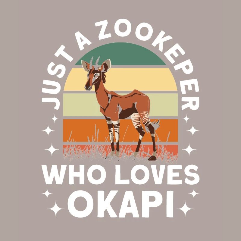 Funny zookeeper okapi lover