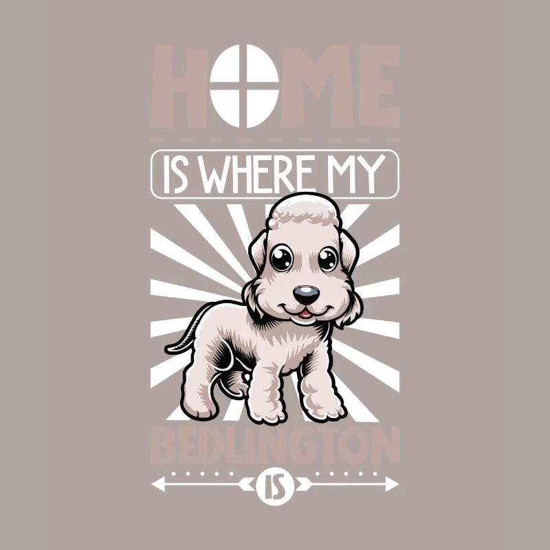 Zuhause - Bedlington Terrier