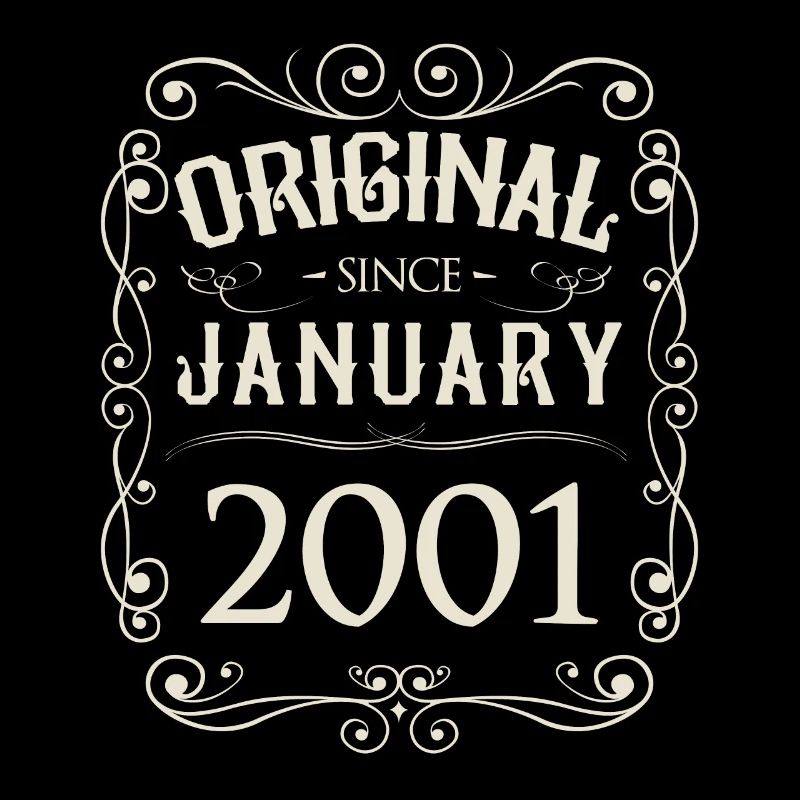 Vintage - Original since Januar 2001 Geburtstag