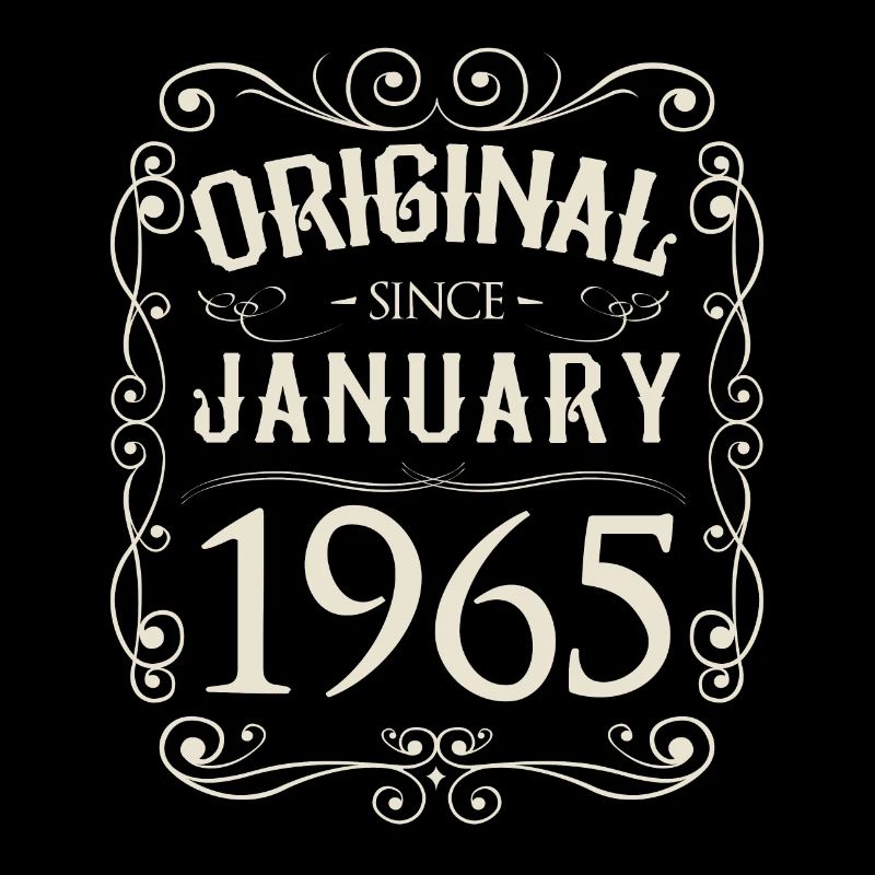 Vintage - Original since Januar 1965 Geburtstag