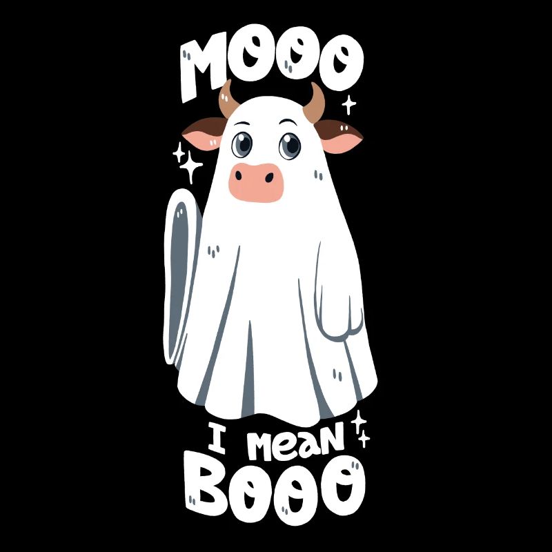 Cow Ghost / Jeu de mots d’Halloween