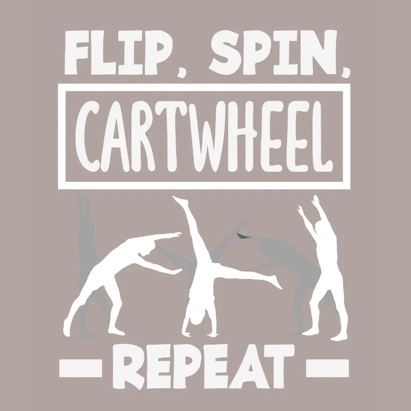 Gymnastique cool de la roue de charrette