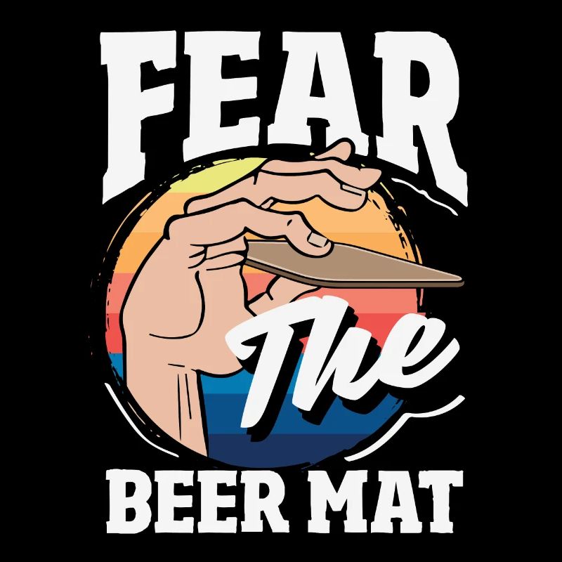 Beer mat turn over game beer