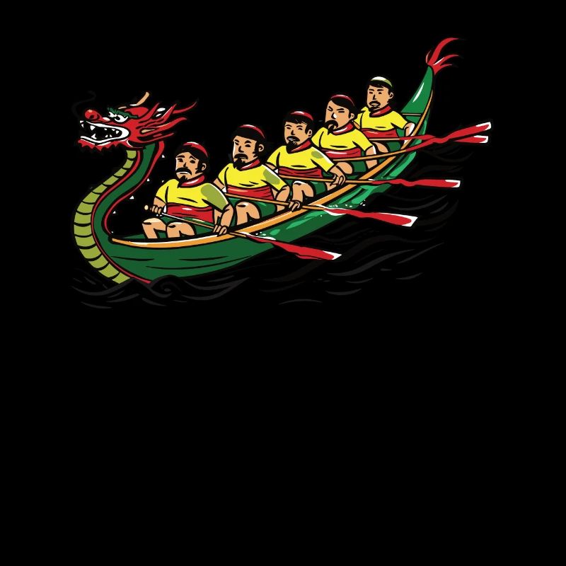 Lustiges Drachenboot-paddel