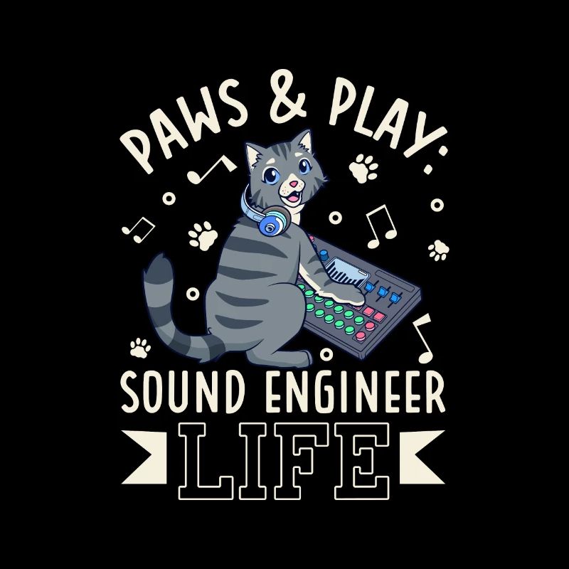 Cat at the Mixer - Ingénieur du son