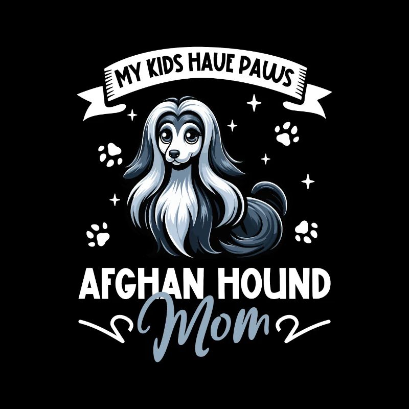 Afghanischer Windhund Mama