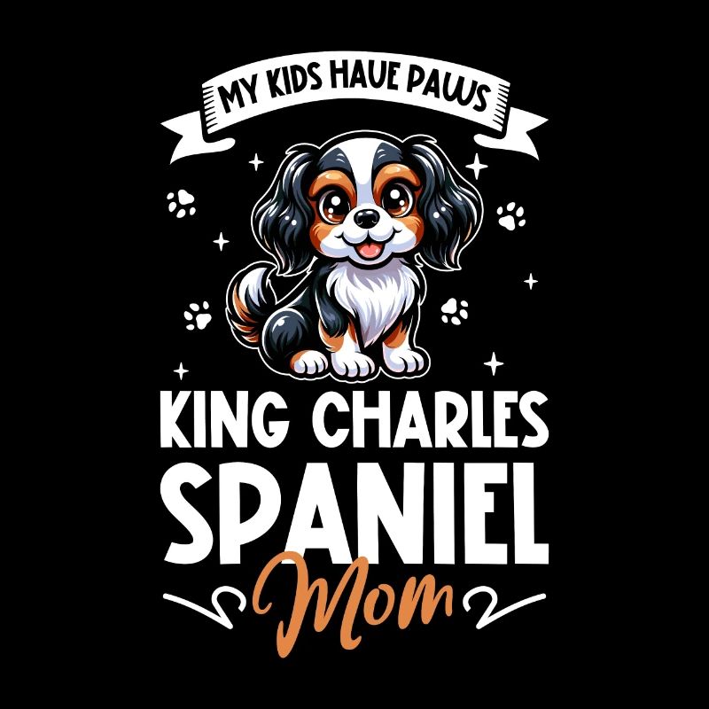 Maman épagneul King Charles