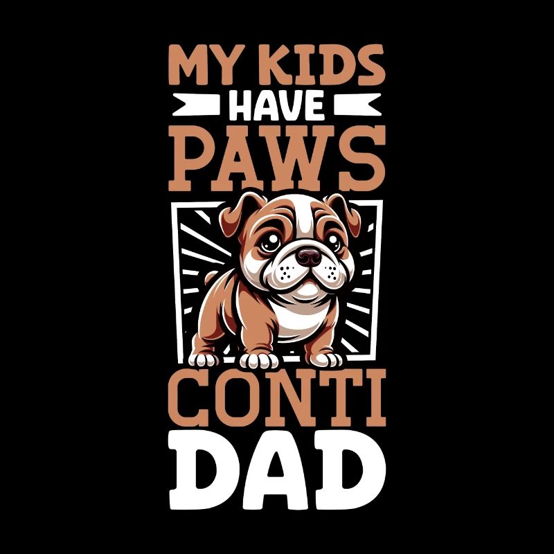 Papa bouledogue continental