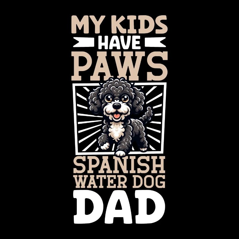 Chien d’eau espagnol papa