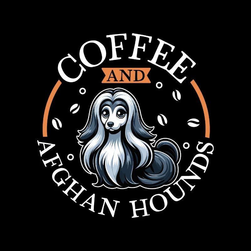 Kaffee und Afghanischer Windhund
