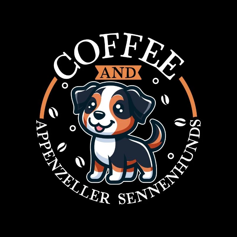 Coffee and Appenzeller Mountain Dog