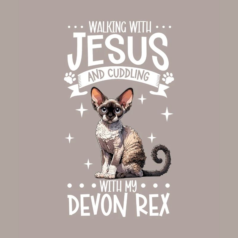 Jésus et mon Devon Rex