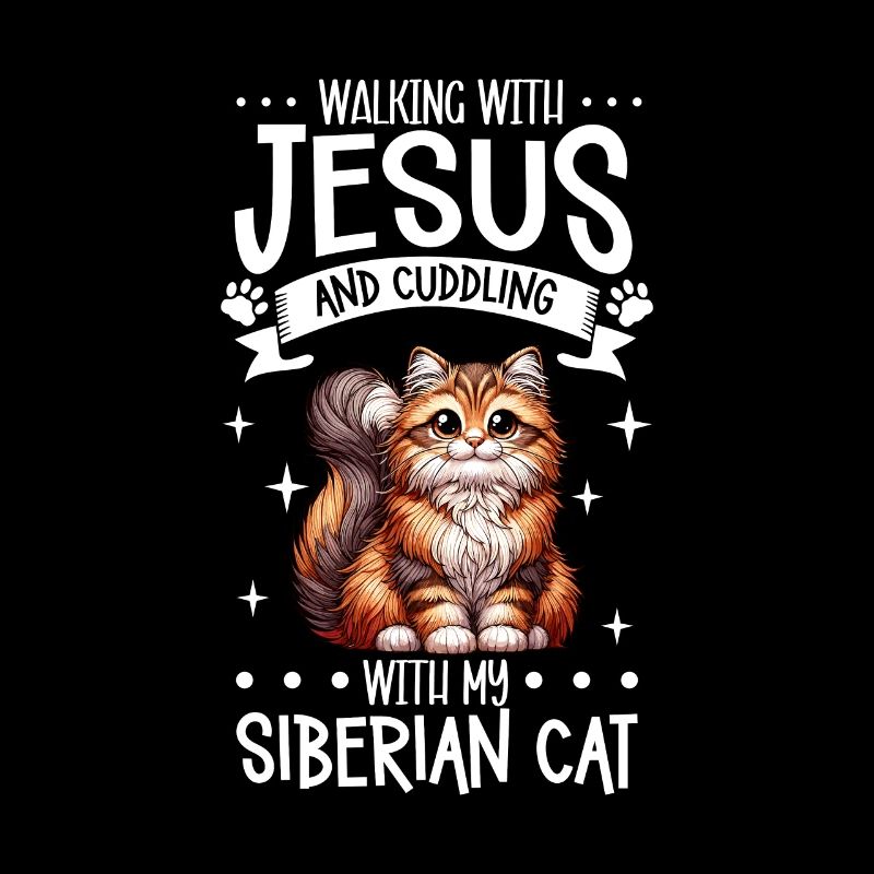Jésus et mon chat sibérien