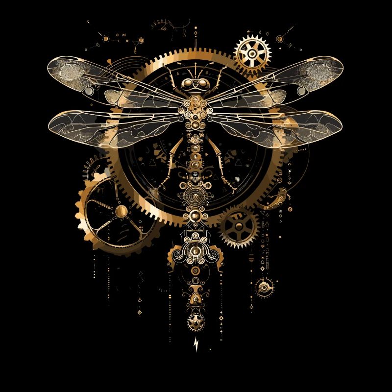 Libellule steampunk