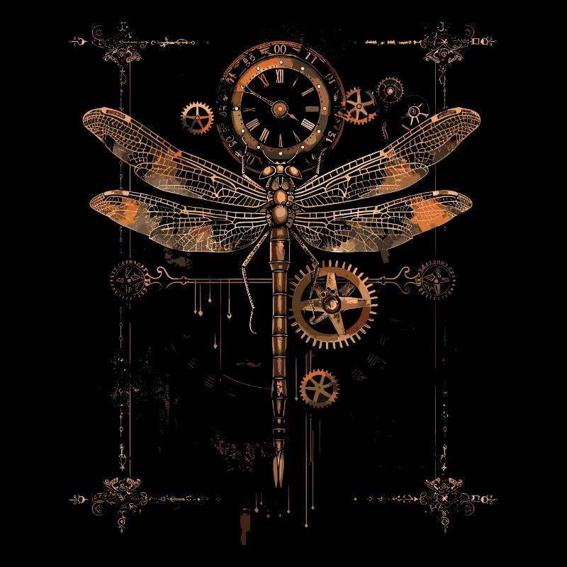 Steampunk-libelle