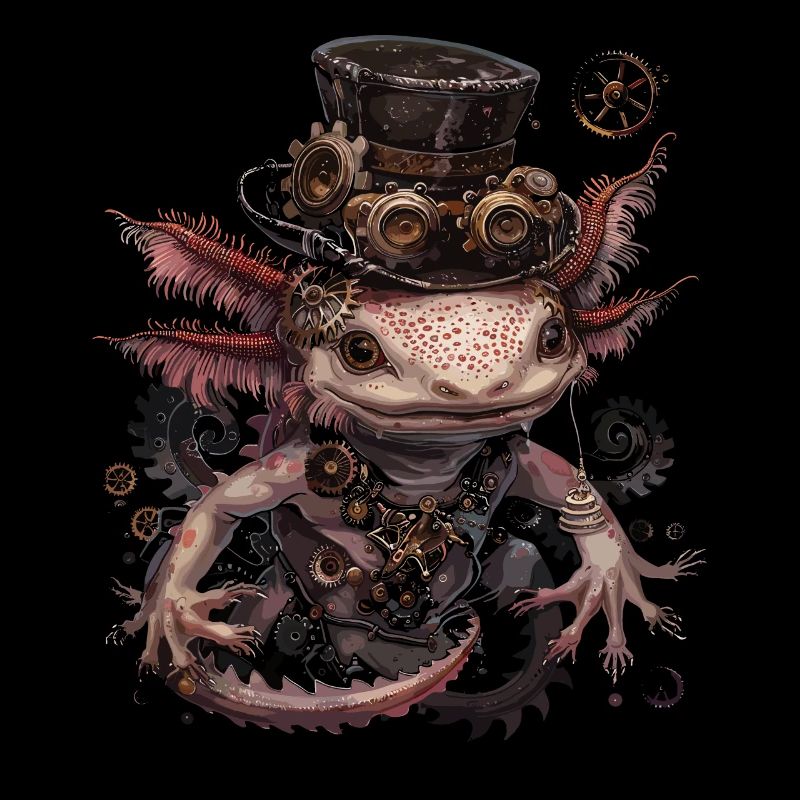 Steampunk Axolotl