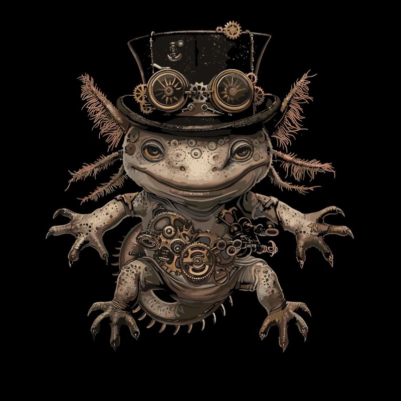 Steampunk Axolotl