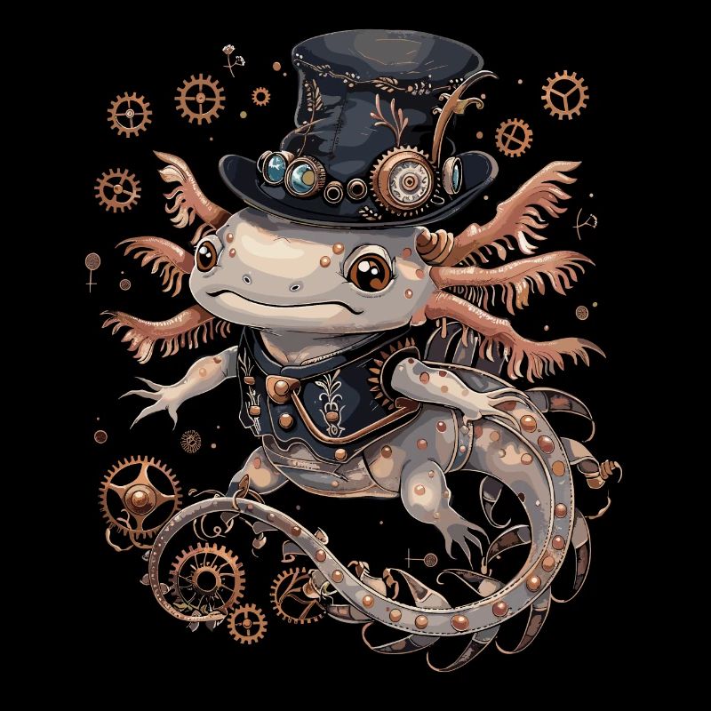 Steampunk Axolotl
